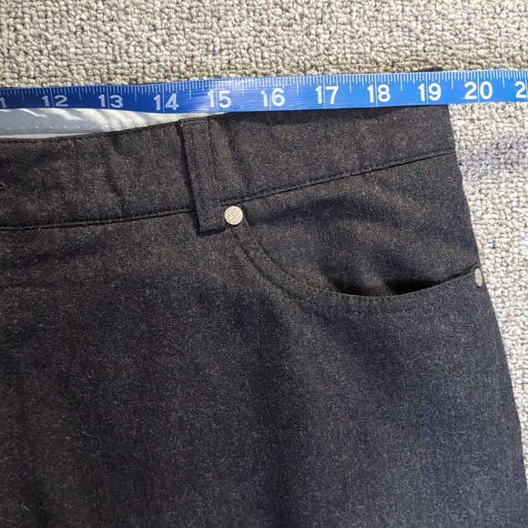 Peter Millar Alpine Flannel Wool Five-Pocket Pants Size 40x30 in Charcoal Gray - Picture 8 of 9